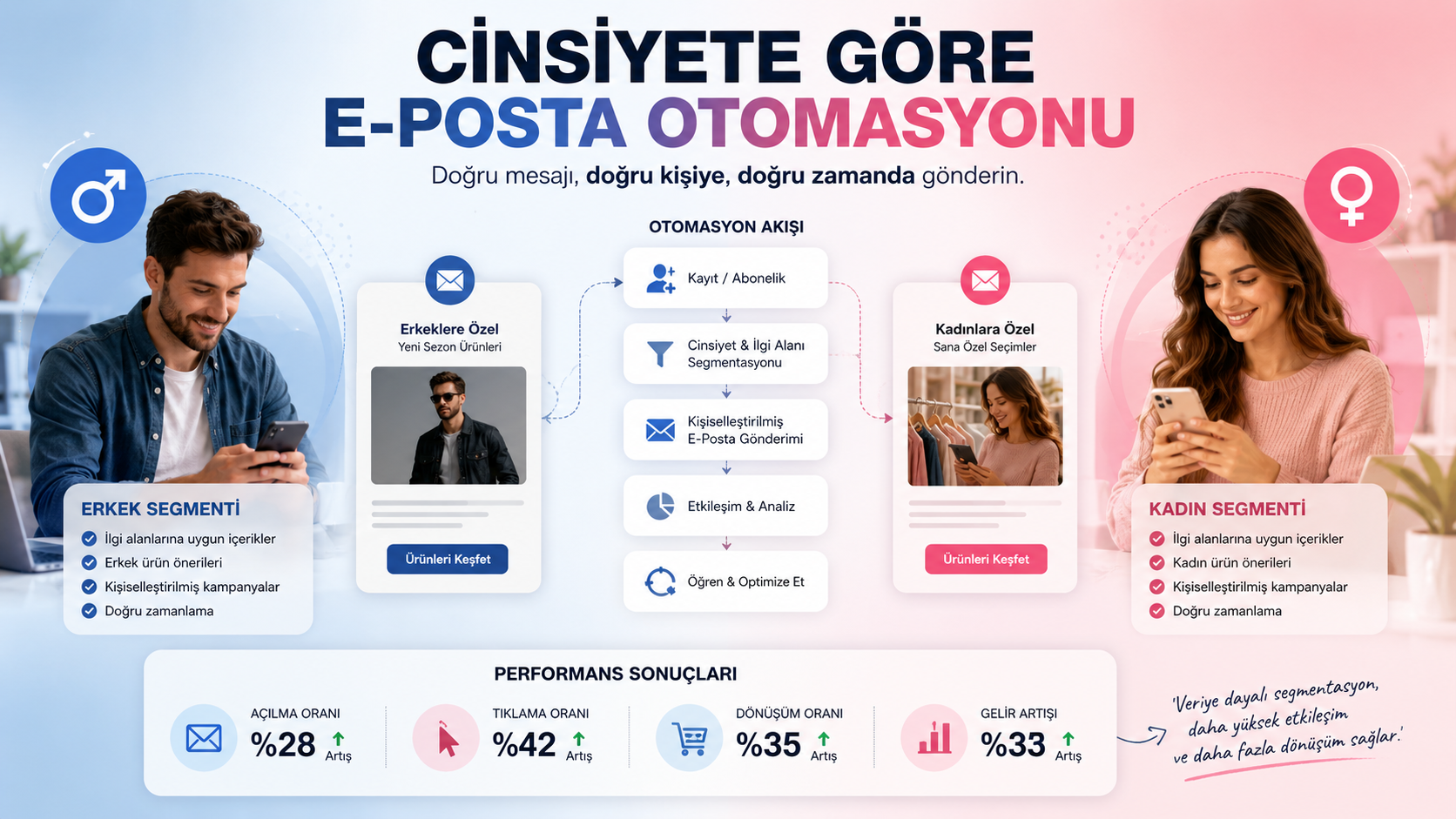 Cinsiyete göre e-posta otomasyonu nasıl kurgulanmalı?